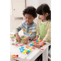Weplay KC2009 Puzzle Fun, Farben & Formen lernen, Puzzleelemente in 6 Farben, bunt, 75-teilig (1 Set)