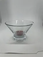 Glas Teelichthalter H: 9 cm D: 12,5 cm