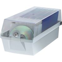 CD-Box Mäx 60 für max. 60 CDs lichtgrau