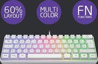ISY Membrane Mini Keyboard Multicolor white