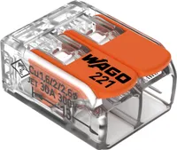 WAGO 221-612 50x Compact-Verbindungsklemme, 2 x 6 mm²