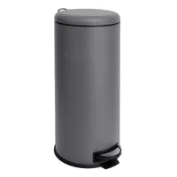 SVITA T30 Mülleimer grau 30 Liter Abfalleimer Müllbehälter Inneneimer Stahl