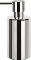 Spirella Seifenspender "Tube" | mit Pumpe | Flüssigseifen-Spender | Porzellan | 300ml | Langliebig und Robust | Silber