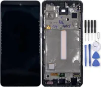 Samsung LCD Display für Galaxy A52s 5G + Touch + Rahmen GH82-26861A / GH82-26863A Awesome Black / Schwarz Ersatz