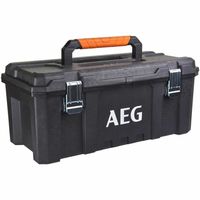 Packen Sie Schlagbohrmaschine + Schlagschrauber + Bohrhammer - AEG POWERTOOLS - Im Werkzeugkasten mit Batterien und Ladegerät