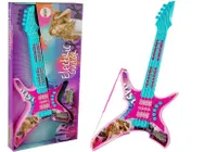 E-Gitarre mit Lichtern und Sounds Rosa 62 cm