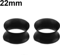 1 Paar Silikon-Ohrmessgeräte, Ohrtunnel, Expander, Piercing-Schmuck-22 mm