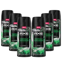 Axe Premium Bodyspray Emerald Geranium Deo ohne Aluminiumsalze mit 72 Stunden Schutz gegen Körpergeruch 150 ml 6 Stück