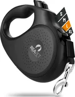 REAVET Rollleine Hundeleine ausziehbar 5m für große Hunde (L) I Ergonomischer & Rutschfester Griff I Hundeleine Einziehbar, Robuste Ausziehleine mit Brems-Stopp-System I Leine Hund bis 50kg