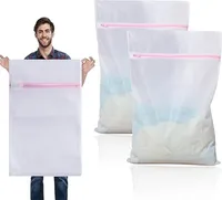 Wäschenetz Groß 60 x 60 cm Wäschenetz für Waschmaschine 2 Stück