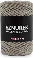 Kokonki Makramee Baumwollgarn 2mm 200m Dunkelbeige Hochwertig Praktisch