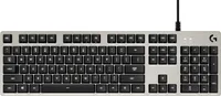 Logitech G413 Mechanische Gaming-Tastatur, Taktile Romer-G Switches, Gebürstetes Aluminiumgehäuse, Programmierbare F-Tasten, USB-Durchschleife, US QWERTY-Layout - Silber/Schwarz