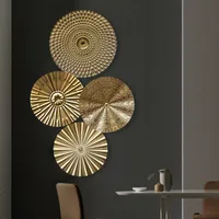 Wanddekoobjekt 3D-Wanddekorationaus Metall, Modernes Kunstwerk, für Haus Wohnzimmer Esszimmer Schlafzimmer Küche Korridor, 4 St