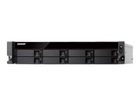 QNAP TS-877XU-RP - NAS - Rack (2U) - AMD Ryzen™ 5 - 2600 - Schwarz - Grau