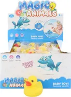 Babyspielzeug Ente leuchtend im Wasser