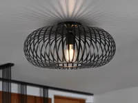 Trio Leuchten Johann Deckenleuchte Ø40cm 60W Schwarz