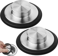 2 Stück Abflussstöpsel Silikon, Abfluss-Stöpsel Universal  3.35 Inch, Badewannenstöpsel und Haarsieb, Badewannen Stöpsel