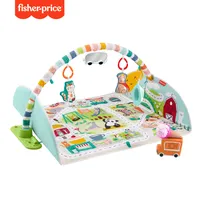 Fisher-Price Jumbo Abenteuer Spieldecke mit Spielbogen, Baby-Decke und Spielteppich