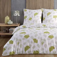 Bettwäsche Bettbezug 200x220 cm, Kopfkissenbezug 80x80 cm 3 teilig Deckenbezug Set aus 100% Baumwolle Renforce mit Reissverschluss - Buymax®