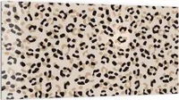 DEQORI Küchenrückwand Glas 100x50 cm 'Leopardenglanz' Spritzschutz Bad Rückwand Küche