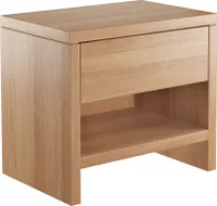 Nachttisch Buche Nachtkästchen Bettkommode Nachtschrank mit Schublade 90.20-K39