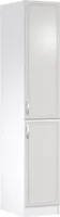 Küche Hochschrank 40 cm Küchenblock Küchenschrank, Sycylia Weiß D40SP Weiß/Matt