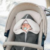 Baby Kinderwagen Winter Warme Hase Einschlagdecke Wickeldecke Schlafsack Decke 
