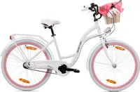 Goetze Style 26 Zoll ALU Citybike, 3-Gang Shimano, Tiefeinstieg mit Rücktrittbremse, Damenfahrrad mit Korb