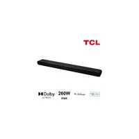 TCL TS8211 – Dolby Atmos 2.1 Soundbar mit integrierten Subwoofern – 260 W – HDMI – Chromecast integriert – Alexa-kompatibel