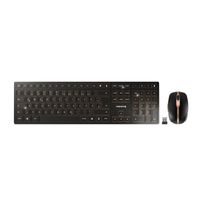 CHERRY DW 9100 SLIM Tastatur-Maus-Set kabellos schwarz, bronze