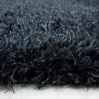 Brilliant Shaggy teppich hochflor rund Ø 160cm schwarz