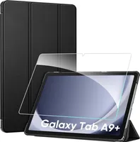 Fintie Hülle für Samsung Galaxy Tab A9+/A9 Plus 11 Zoll 2023 Tablet mit Schutzfolie - Ultradünne Kunstleder Schutzhülle Cover mit Auto Schlaf/Wach Funktion, Schwarz