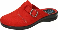 Fly Flot Damen Pantoffel Hausschuh Pantolette PET recycelt robust 320141, Größe:40 EU, Farbe:Rot