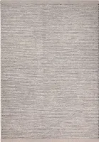 MY-RUG Teppich,Roshni, 290x200, Wollteppich grau schwarz, handgewebt, Naturprodukt, Uni Farben, meliert, Wolle, rechteckig