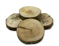 Holzscheiben in Natur, Durchmesser 3-6cm