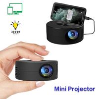 Mini-Projektor,1080p Heimkinoprojektor,Mini Beamer,LED Home Mediaplayer,Mini-Handy projektor,1080p Phonre/Android Beamer