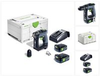 Festool CXS 12 2,5-Plus akumulatorowa wiertarko-wkrętarka 12 V 30 Nm bezszczotkowa ( 576864 ) + 2x akumulator 2,5 Ah + ładowarka + systainer