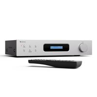Auna HiFi Amplifier mit 2x60W Stereo-Leistung, Bluetooth, DAB+ Radio, CD/DVD-Player-Anschluss, Fernbedienung - Hochwertiger Verstärker für Plattenspieler & mehr