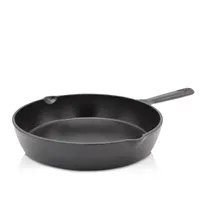 Karl Krüger 80028 Krüger Gusseisenpfanne Toledo mit Ausgießer - emailliert - schwarz - 28 cm