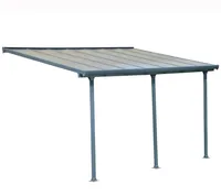 Palram - Canopia Terrassenüberdachung Feria Anthrazit 295x425x305 cm