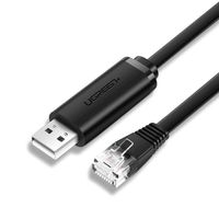 Ugreen Internetkabel Kabel USB - Ethernet RJ45 1,5m schwarz