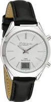 Miraval Funk-Armbanduhr mit Lederarmband Funkuhr 35 mm Leder 16 mm Funksignal DCF77 Herrenarmbanduhr Damenarmbanduhr Digitale & Analoge Anzeige Datumsanzeige   - 2-MV1622-3