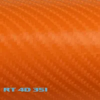 5,91€/m²) Rapid Teck® 3D Carbon Folie Orange