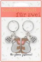 Paar-Schlüsselanhänger "Faultier"