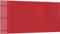 DEQORI Küchenrückwand Glas 100x50 cm 'Rot' Spritzschutz Bad Rückwand Küche