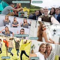 INF Digitální fotoaparát 48 MP, 1080p FHD, 16x zoom, 32GB paměťová karta stříbrný