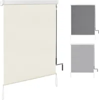 WOLTU Senkrechtmarkise Balkonmarkise mit Handkurbel für Terrasse Balkon, UV-beständig Beige 100x140 cm TR5703be01