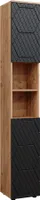 Vicco Badschrank  Irma, 30 x 192 cm, Goldkraft Eiche/Anthrazit