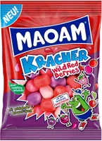 Maoam Kracher Wild Red Berries Kaubonbons mit Brausekernfüllung 200g