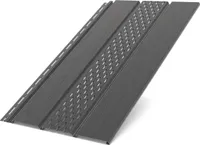 BRYZA Dachuntersichtplatte, perforierter Kunststoff, Länge 3M, Breite 305 mm, Antrazit RAL 7021